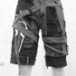 Unikatshorts, Gothic Shorts, kurze Hose Gothic Style, Stagewear, Bandoutfit, Gothichose für Männer, darkcyber, postapocalyptic fashion