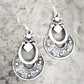Gothic Ohrhänger, Gothic Ohrschmuck, silberplattiieter Schmuck, Schmuck orientalisch