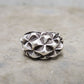 nicht allergener Schmuck, Ring mit Struktur, darkavantgarde Ring
