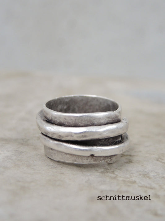 ZAMAK Schmuuck, Wickelring, darkavantgarde Ring