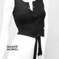 bauchfreies Top, Top bauchfrei, schwarzes bauchfreies Top, darkcyberstyle,90er Style