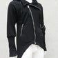 Kapuzenjacke asymmetrisch, Kapuzenjacke dark avantgarde, darkavantgarde fashion, Gothic Kapuzenjacke, Gothic Kapuzenhoodie, darkavantgarde hoodie