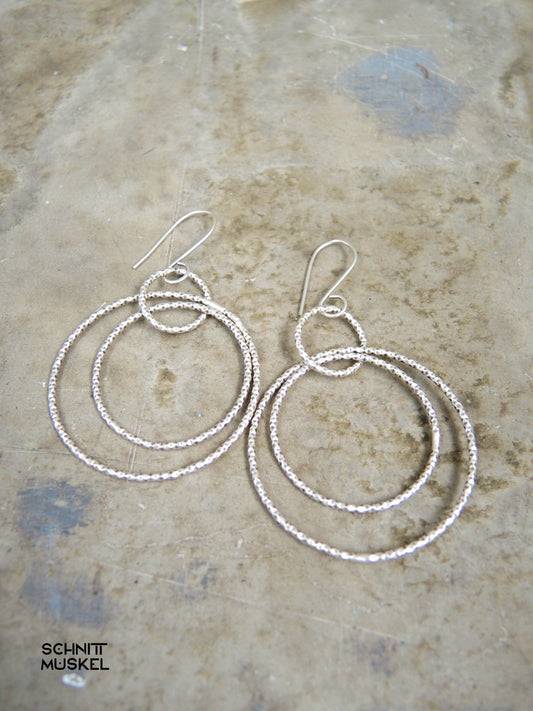 Ohrringe, ZAMAK Schmuck, nicht allergene Ohrringe, Ringohrhäger, darkavantgarde Schmuck