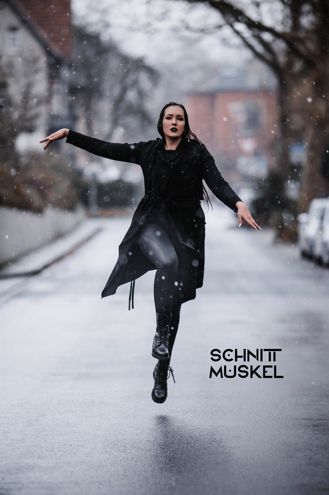 Leggings mit Glanz, schwarze Gothicleggings,