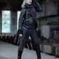 darkstyle, darkcyber style, Gothicfashion , Gothiclederjacke, schnittmuskel