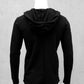 Gothicpullover, darkavantgarde Mode für Männer, darkavantgarde, Kapuzenpullover, Kapuzensweater, destroyed hoodie, postapocalyptic fashion, postapokalyptische Mode