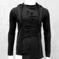 Gothicpullover, darkavantgarde Mode für Männer, darkavantgarde, Kapuzenpullover, Kapuzensweater, destroyed hoodie, postapocalyptic fashion, postapokalyptische Mode