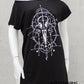 T-Shirt mit Vogelschädel, Skedelbird, Birdskullshirt, witchy shirt, witchcraft Shirt, Gothic Shirt