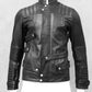 Jacke, aussergewöhnliche Lederjacke, Lederjacke Mad Max, Bikerjacke, aussergewöhnliche Bikerjacke, schwarze coole Jacke, Gothicjacke, Cyberjacke, Darkavantgarde Jacke, ,