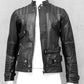 aussergewöhnliche Lederjacke, Lederjacke Mad Max, Bikerjacke, aussergewöhnliche Bikerjacke, schwarze coole Jacke, Gothicjacke, Cyberjacke, Darkavantgarde Jacke,