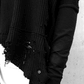destroyed Pullover, distressed Shirt, distressed fashion, Punk Pullover, Gothic,