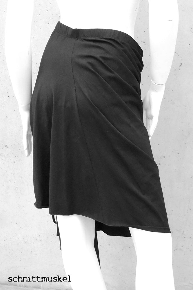Rock, Zipfelrock, Gothicrock, Rock gerafft, Raffrock, Rock asymmetrisch, Rock darkavantgarde, darkavantgarde Mode