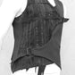 Gothicweste, destroyed Weste, schwarze Weste, Herrenweste, Gothicmode für Männer, postapokalyptische Weste, Cyberweste, aussergewöhnliche Weste