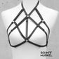 Harness, Harnessbh, Sexylingerie, Gothicharness, verstellbarer Harness