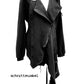 dark avantgarde Jacke, dark avantgarde, Gothicmode, Gothicjacke, destroyed Jacke, postapokalyptische Jacke, lange Bikerjacke