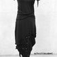 destroyed Kleid, Gothickleid, dark avantgarde Kleid, asymmetrisches Kleid, Kleid mit NIeten, Pagankleid, Paganstyle