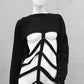 Ribcage Sweater, Ribcage Pullover, Pullover mit cut outs, Gothicpullover, darkwear, darkcyber, Handgemacht in unserem Atelier in Karlsruhe, Unisex