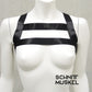 Harness, Harness für Männer, Männerharness, Gothicmode, Fetischmode, Fetischharness, Harness Gummiband, Gothic