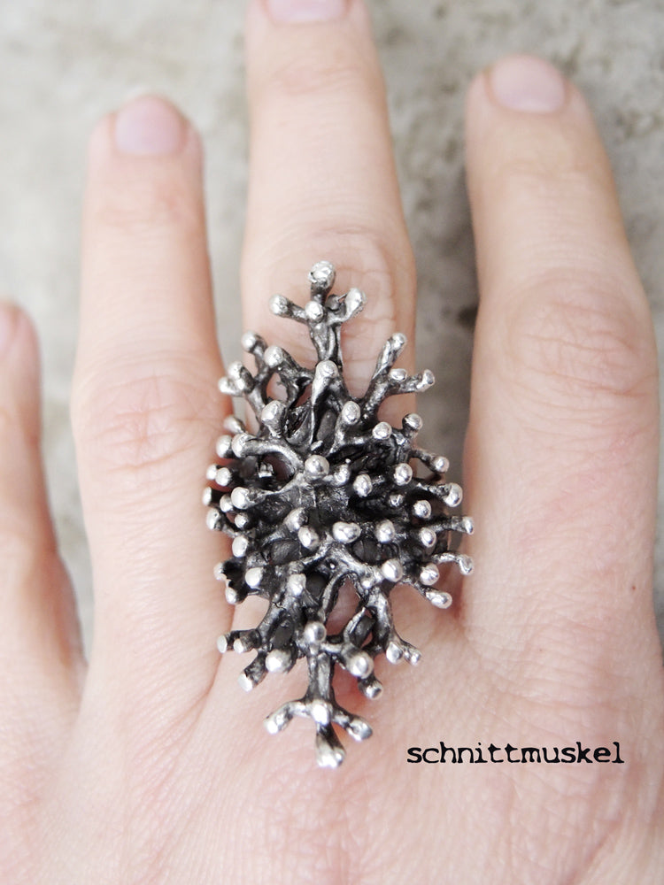 avantgarde schmuck, avantgarde Ring, darkavantgarde schmuck, Ring Feuerwerk, nicht allergener Schmuck