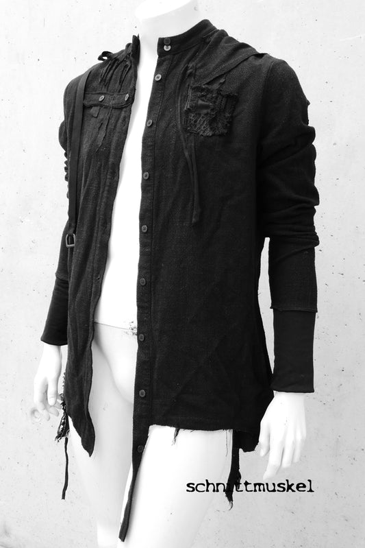 Gothicjacke, Gothichemd. dark avantgarde Mode, Paganstyle, Paganbekleidung, Bandoutfit