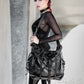 Gothic weekender, grosse Gothic Tasche, darkwear, Gothicaccessoire, Fetischtasche