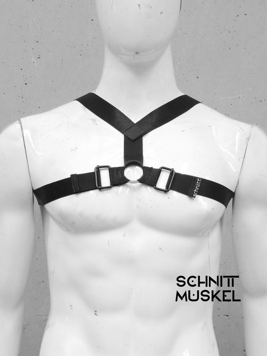 Harness, Harness für Männer, Männerharness, Gothicmode, Fetischmode, Fetischharness, Harness Gummiband, Gothic