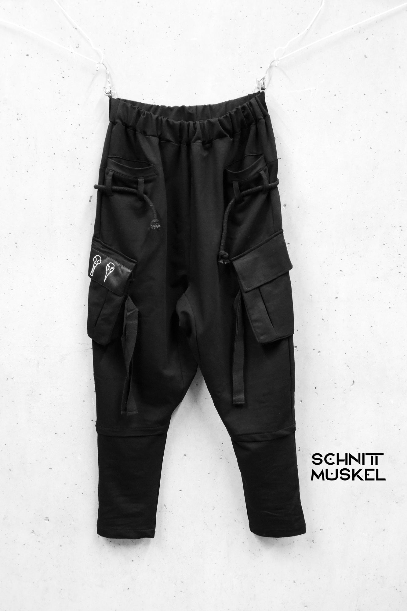 Cyberhose, darkcyber Style, darkcyber Hose, dropcrtoch pant, Hose mit tiefem Schritt, Jogginghose Gothic