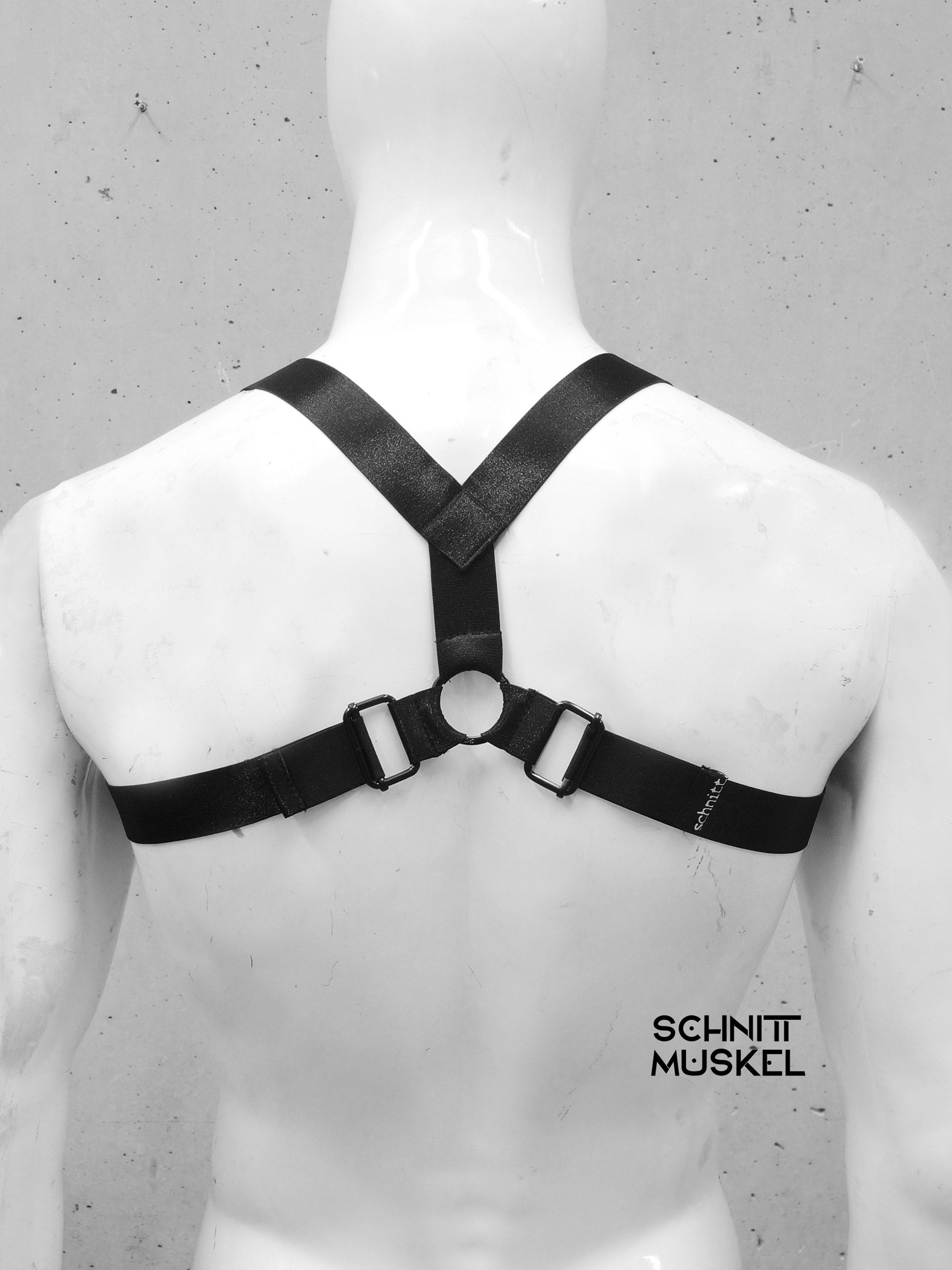 Harness, Harness für Männer, Männerharness, Gothicmode, Fetischmode, Fetischharness, Harness Gummiband, Gothic