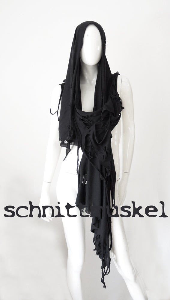 Githicschal, Schal Gothic, darkfashion, postapocalyptic fashion
