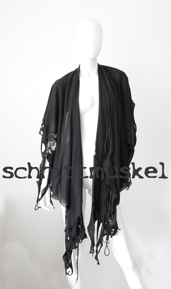 Gothicschal, Gothic Kleidung, Schal postapokalyptisch, Umhang Gothic