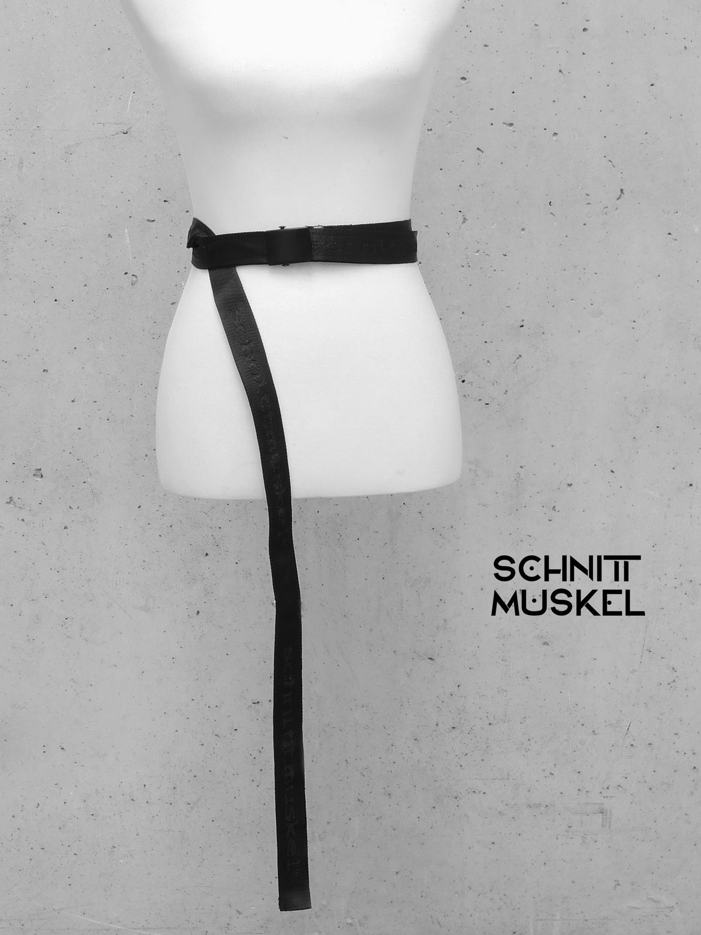 Gürtel, darkavantgarde, schnittmuskel Gürtel, schwarzer Gürtel, langer Gürtel, stufenlos verstellbarer Gürtel, Gürtel wie offwhite