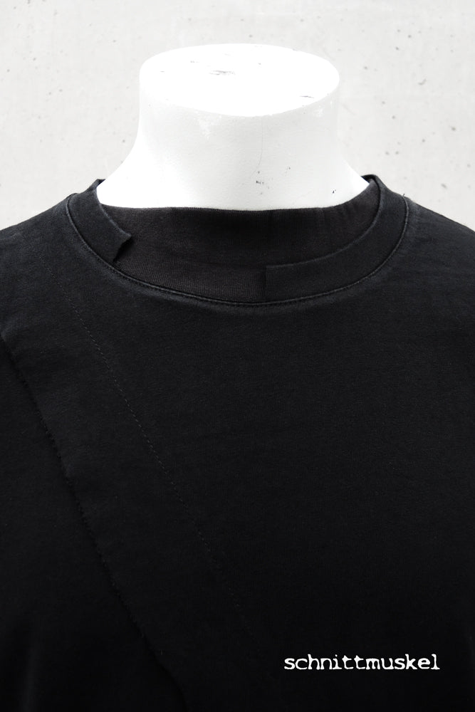 darkwear, dark avantgarde Pullover, black Streetwear, Streetgoth Sweater, destroyed sweater, Gothicpullover