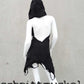 Kapuzenweste, Kapuzenjacke, Rükenfrei, Goth, Gothickleidung, postapokalyptisch, postapokalyptische Mode, Urbannomad, alternative clothing